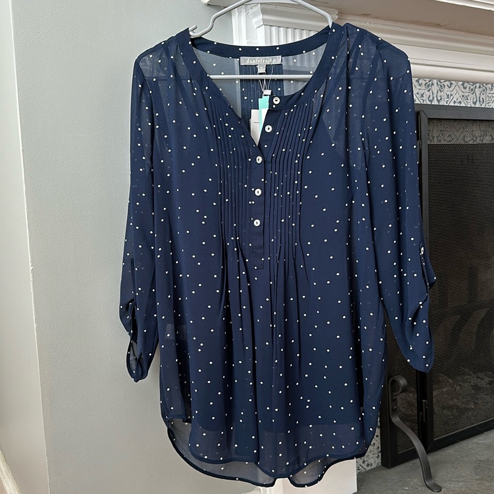 Daniel Rainn Blue Blouse - NWT